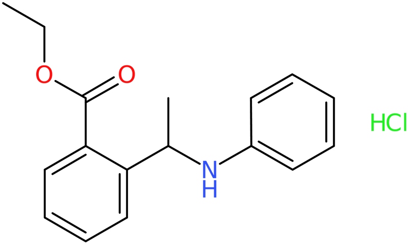 Ethyl 2-(1-anilinoethyl)benzoate hydrochloride, NX74275