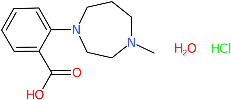 CAS: 921938-77-4 | 2-(4-Methylhomopiperazin-1-yl)benzoic acid hydrochloride hemihydrate, NX69022