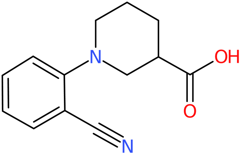 CAS: 942474-51-3 | 1-(2-Cyanophenyl)piperidine-3-carboxylic acid, NX70130