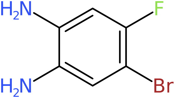 CAS: 153505-37-4 | 4-Bromo-5-fluorobenzene-1,2-diamine, >97%, NX25983