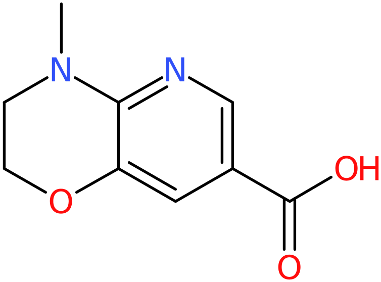 CAS: 915707-58-3 | 3,4-Dihydro-4-methyl-2H-pyrido[3,2-b][1,4]oxazine-7-carboxylic acid, >95%, NX68691