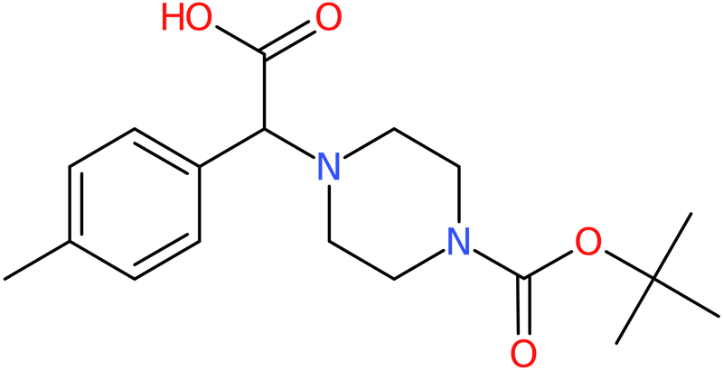 CAS: 885274-11-3 | [4-(tert-Butoxycarbonyl)piperazin-1-yl](4-methylphenyl)acetic acid, NX66307