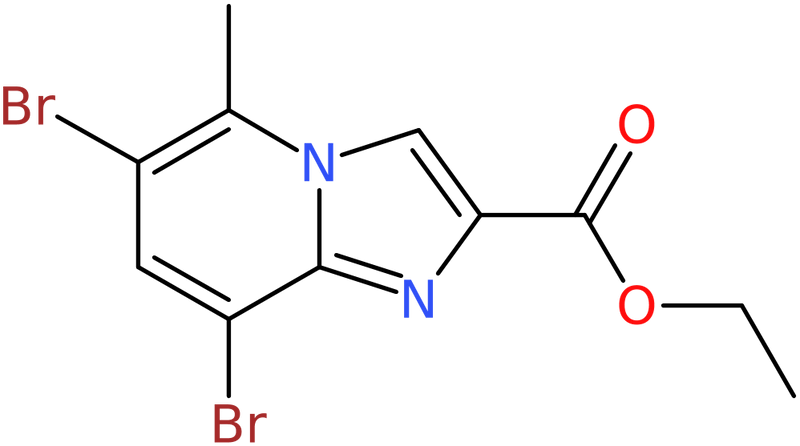 CAS: 859787-43-2 | Ethyl 6,8-dibromo-5-methylimidazo[1,2-a]pyridine-2-carboxylate, NX64473