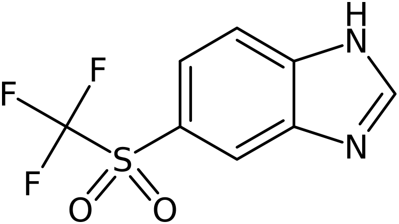 CAS: 1417341-55-9 | 5-[(Trifluoromethyl)sulphonyl]-1H-benzimidazole, >95%, NX23671