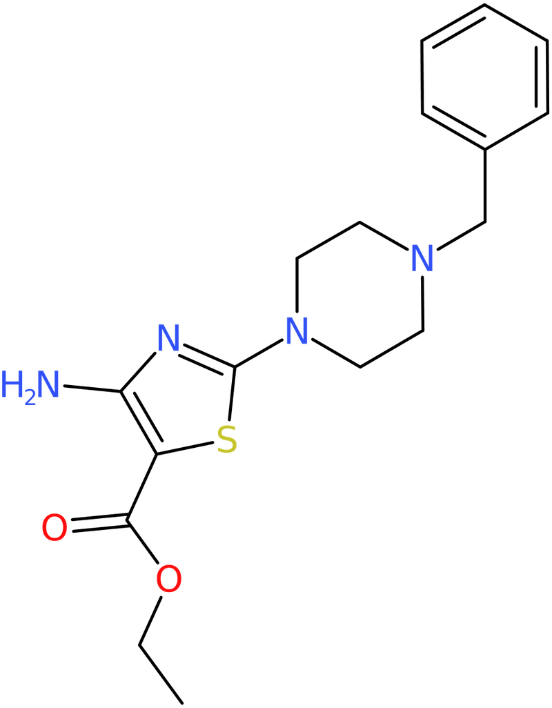 Ethyl 4-amino-2-(4-benzylpiperazin-1-yl)-1,3-thiazole-5-carboxylate, NX73816