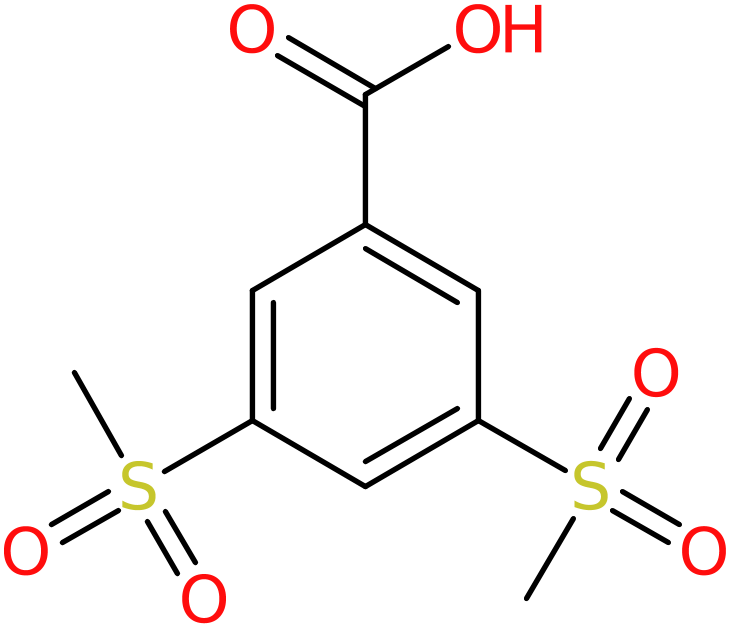 CAS: 90536-91-7 | 3,5-Bis(methylsulphonyl)benzoic acid, >95%, NX68000