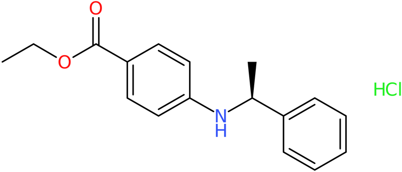 Ethyl 4-[[(1S)-1-phenylethyl]amino]benzoate hydrochloride, NX74145