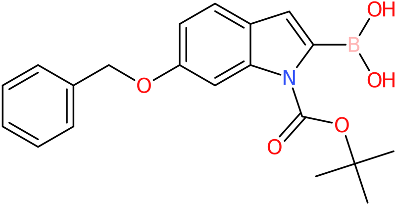 CAS: 850568-66-0 | 6-Benzyloxy-1H-indole-2-boronic acid, N-BOC protected, >98%, NX63949