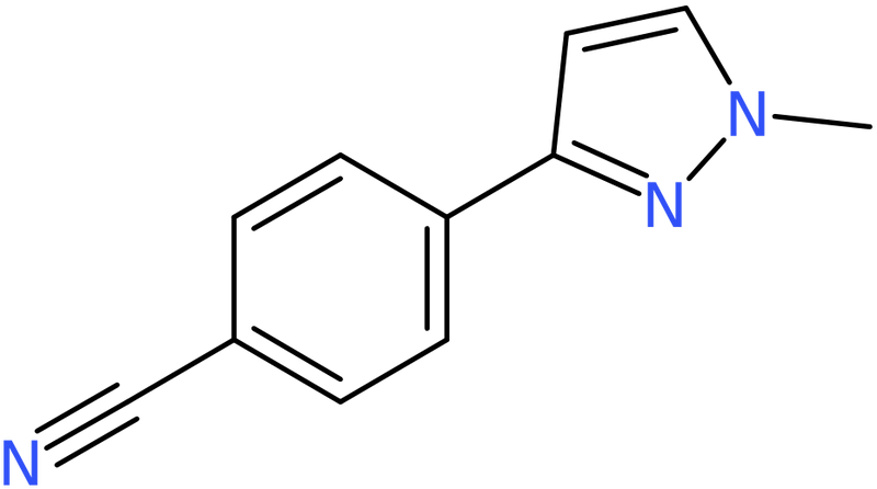 CAS: 915707-41-4 | 4-(1-Methyl-1H-pyrazol-3-yl)benzonitrile, >97%, NX68681