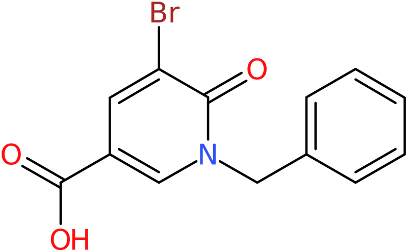 CAS: 886361-76-8 | 1-Benzyl-5-bromo-1,6-dihydro-6-oxopyridine-3-carboxylic acid, NX66589