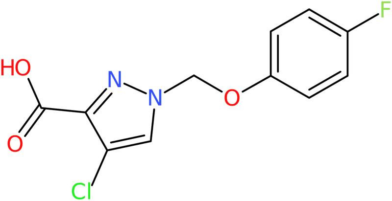 CAS: 1004194-23-3 | 4-Chloro-1-[(4-fluorophenoxy)methyl]-1H-pyrazole-3-carboxylic acid, NX10479