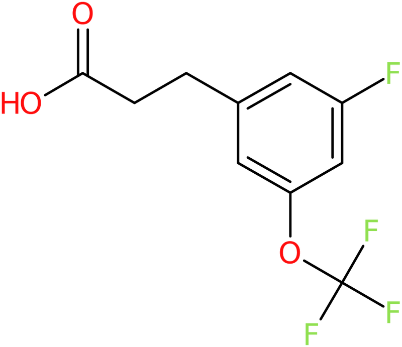 CAS: 1261828-37-8 | 3-[3-Fluoro-5-(trifluoromethoxy)phenyl]propionic acid, >98%, NX19645