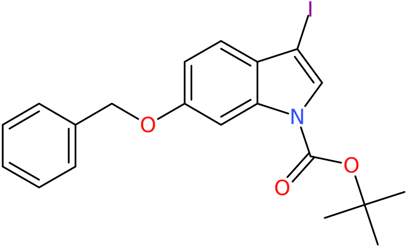 CAS: 914349-30-7 | 6-Benzyloxy-3-iodo-1H-indole, N-BOC protected, >94%, NX68546