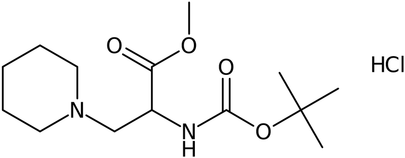 CAS: 1290967-89-3 | 2-tert-Butoxycarbonylamino-3-piperidin-1-yl-propionic acid methyl ester hydrochloride, NX20269