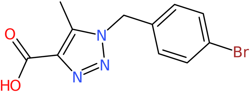 CAS: 845885-94-1 | 1-(4-Bromobenzyl)-5-methyl-1H-1,2,3-triazole-4-carboxylic acid, >97%, NX63497