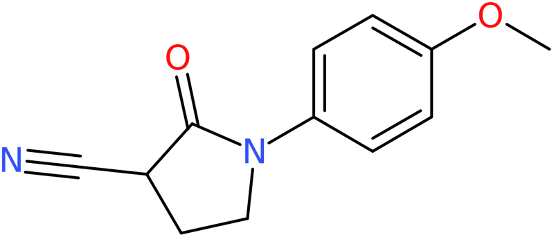 CAS: 930298-98-9 | 1-(4-Methoxyphenyl)-2-oxopyrrolidine-3-carbonitrile, NX69424