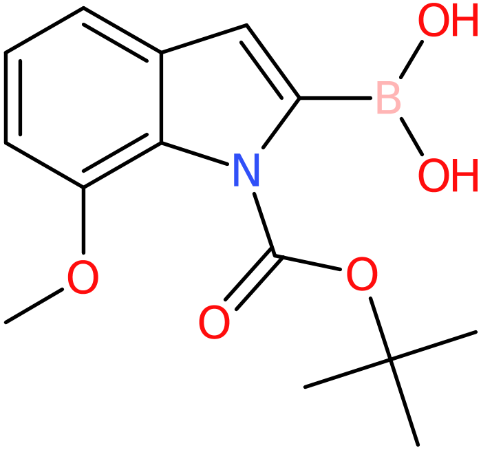 CAS: 913835-81-1 | 7-Methoxy-1H-indole-2-boronic acid, N-BOC protected, >98%, NX68439