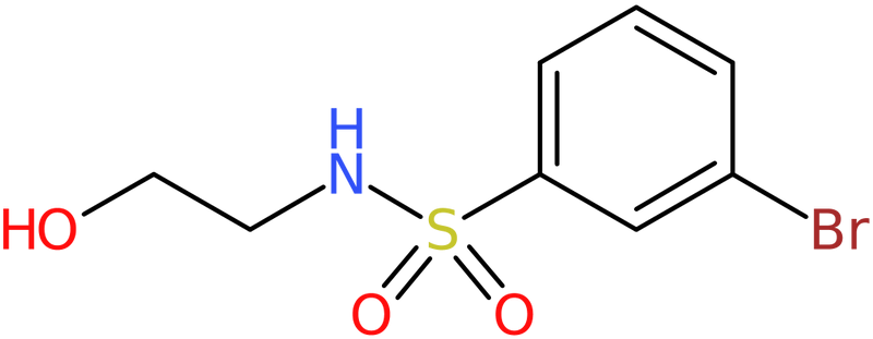 CAS: 911111-96-1 | 3-Bromo-N-(2-hydroxyethyl)benzenesulphonamide, >96%, NX68266