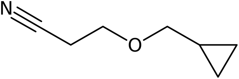 CAS: 1019568-17-2 | 3-(Cyclopropylmethoxy)propanenitrile, >97%, NX11364