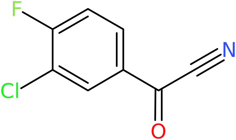 CAS: 80277-45-8 | (3-Chloro-4-fluorophenyl)(oxo)acetonitrile, >98%, NX62424