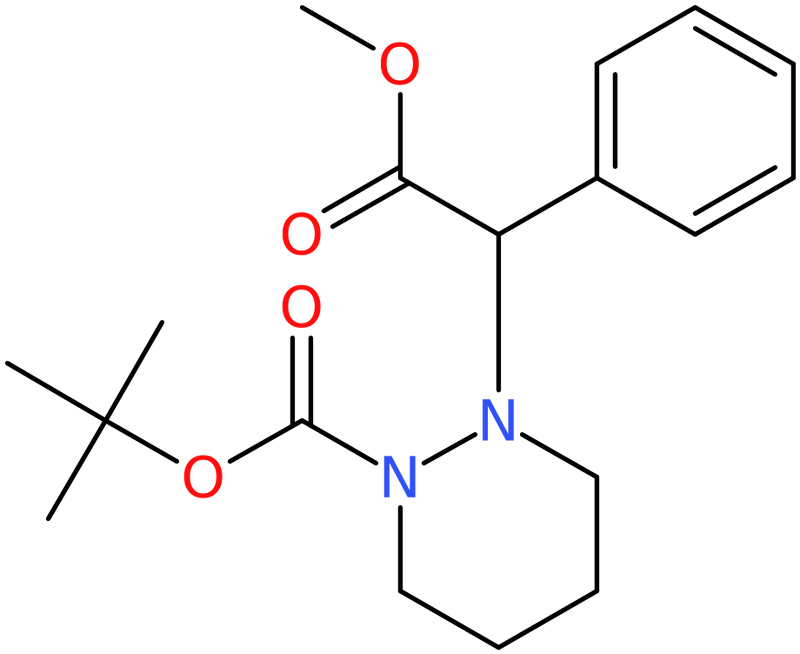 CAS: 952183-18-5 | Methyl phenyl(tetrahydro-2H-pyridazin-1-yl)acetate, N2-BOC protected, NX70768