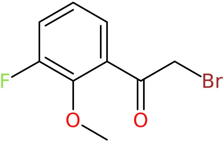 CAS: 1427403-76-6 | 3-Fluoro-2-methoxyphenacyl bromide, >97%, NX23946