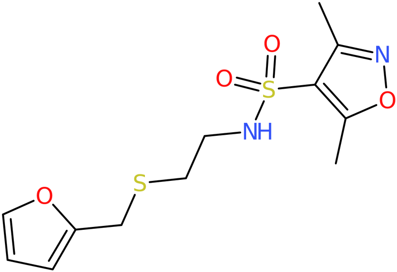 CAS: 680211-97-6 | 3,5-Dimethyl-N-(2-{[(fur-2-yl)methyl]thio}ethyl)isoxazole-4-sulphonamide, NX57996