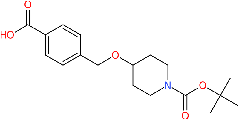 CAS: 934570-52-2 | 4-({[1-(tert-Butoxycarbonyl)piperidin-4-yl]oxy}methyl)benzoic acid, >97%, NX69629