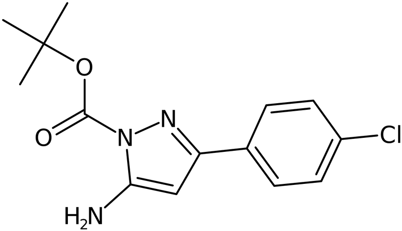 CAS: 1040724-83-1 | tert-Butyl 5-amino-3-(4-chlorophenyl)-1H-pyrazole-1-carboxylate, NX12210