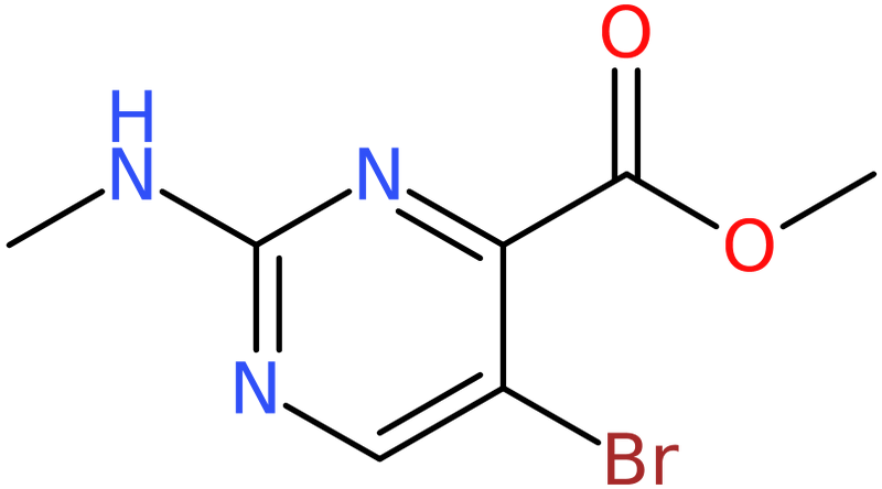 CAS: 1009827-04-6 | Methyl 5-bromo-2-(methylamino)pyrimidine-4-carboxylate, NX10832