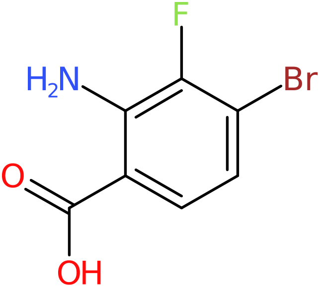 CAS: 1416013-62-1 | 2-Amino-4-bromo-3-fluorobenzoic acid, >95%, NX23616