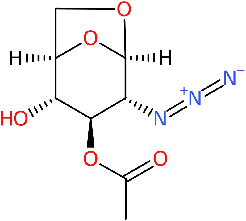 CAS: 87326-68-9 | 1,6-Anhydro-3-O-acetyl-2-azido-2-deoxy-beta-D-glucopyranose, NX65380