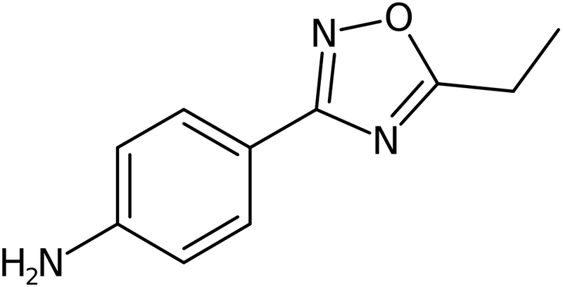 CAS: 10185-71-4 | 4-(5-Ethyl-1,2,4-oxadiazol-3-yl)aniline, >95%, NX11292