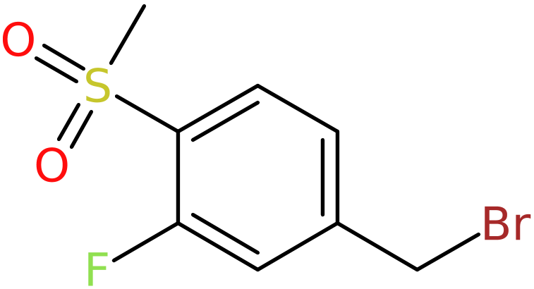 CAS: 942199-49-7 | 3-Fluoro-4-(methylsulphonyl)benzyl bromide, NX70102