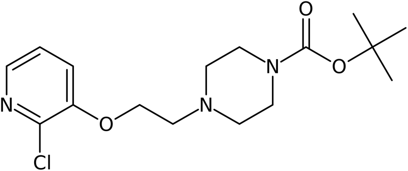 CAS: 1227954-32-6 | tert-Butyl 4-{2-[(2-chloropyridin-3-yl)oxy]ethyl}piperazine-1-carboxylate, NX18253