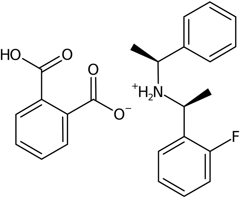 CAS: 1428344-88-0 | (1S)-1-(2-Fluorophenyl)-N-[(1S)-1-phenylethyl]ethanaminium 2-carboxybenzoate, NX24048