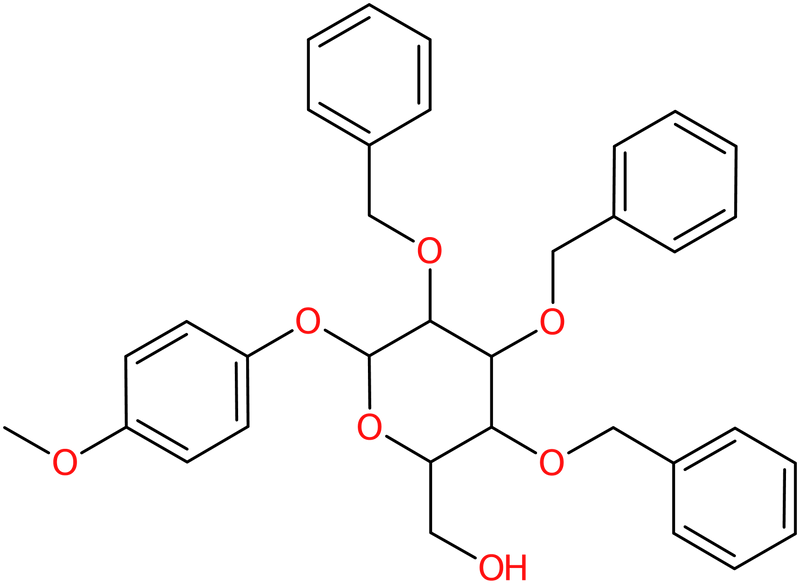 CAS: 1055325-21-7 | 4-Methoxyphenyl 2,3,4-tri-O-benzyl-beta-D-glucopyranoside, >99%, NX12694