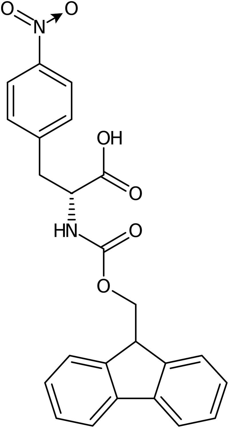 CAS: 177966-63-1 | 4-Nitro-D-phenylalanine, N-FMOC protected, >99%, NX29743