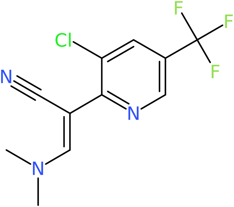 CAS: 1242271-46-0 | (Z)-2-[3-Chloro-5-(trifluoromethyl)pyridin-2-yl]-3-(dimethylamino)prop-2-enenitrile, NX18760