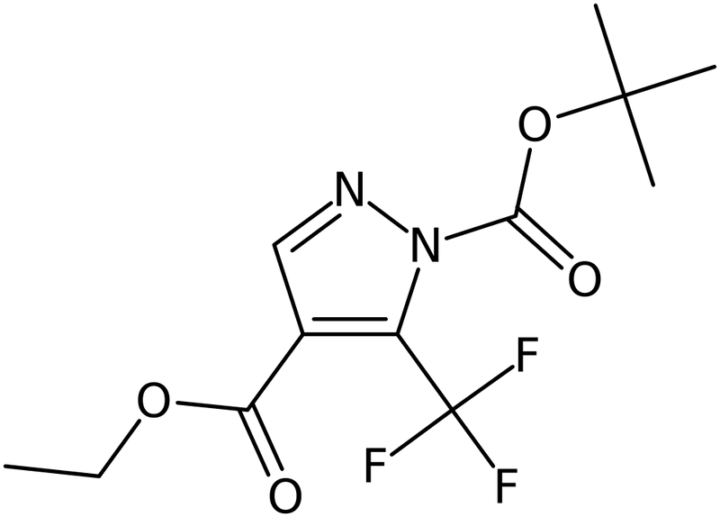 CAS: 1006492-02-9 | 4-(Ethoxycarbonyl)-5-(trifluoromethyl)-1H-pyrazole, N-BOC protected, NX10713
