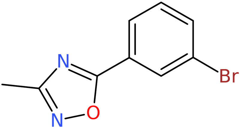 CAS: 160377-58-2 | 5-(3-Bromophenyl)-3-methyl-1,2,4-oxadiazole, >97%, NX27019