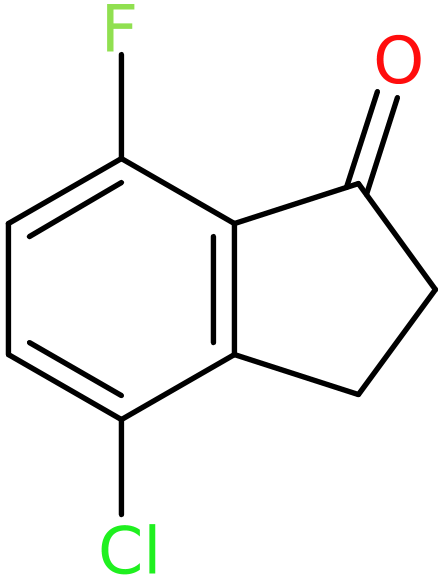 CAS: 1260018-63-0 | 4-Chloro-7-fluoro-2,3-dihydro-1H-inden-1-one, >97%, NX19349