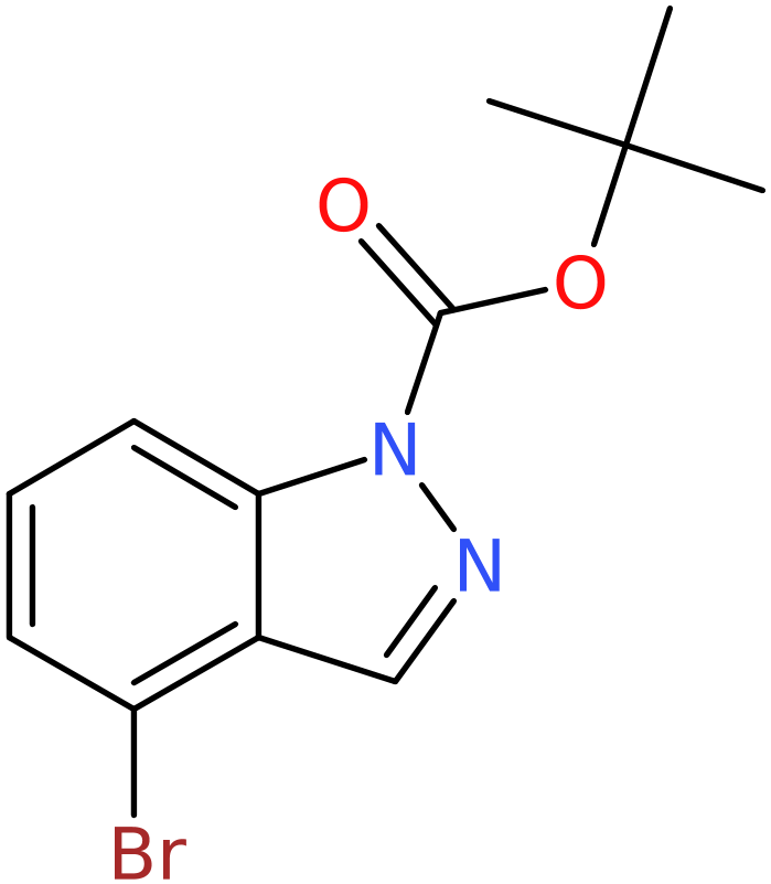 CAS: 926922-37-4 | 4-Bromo-1H-indazole, N1-BOC protected, >95%, NX69214