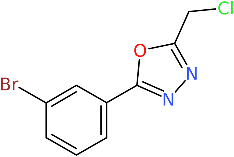 CAS: 944391-84-8 | 2-(3-Bromophenyl)-5-(chloromethyl)-1,3,4-oxadiazole, NX70214