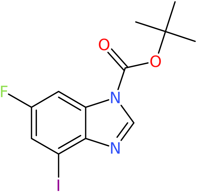 CAS: 895535-15-6 | tert-Butyl 6-fluoro-4-iodo-1H-benzimidazole-1-carboxylate, NX67462