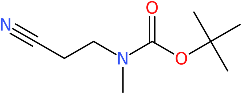 CAS: 128304-84-7 | tert-Butyl n-(2-cyanoethyl)-N-methylcarbamate, >95%, NX20104