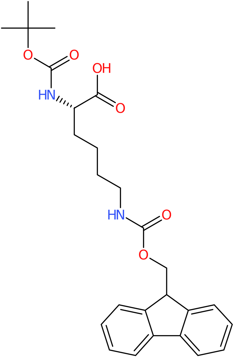 CAS: 84624-27-1 | (2S)-2-(tert-Butoxycarbonylamino)-6-(9H-fluoren-9-ylmethoxycarbonylamino)hexanoic acid, >97%, NX63511