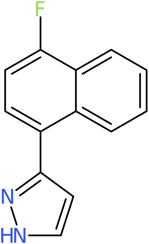 CAS: 1019011-26-7 | 3-(4-Fluoro-1-naphthyl)-1H-pyrazole, NX11315