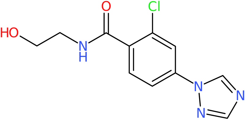 CAS: 952183-15-2 | 2-Chloro-N-(2-hydroxyethyl)-4-(1H-1,2,4-triazol-1-yl)benzamide, NX70765