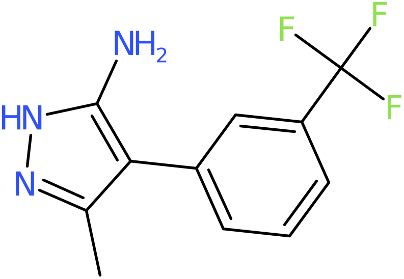 CAS: 851975-08-1 | 3-Methyl-4-[3-(trifluoromethyl)phenyl]-1H-pyrazol-5-amine, NX64111